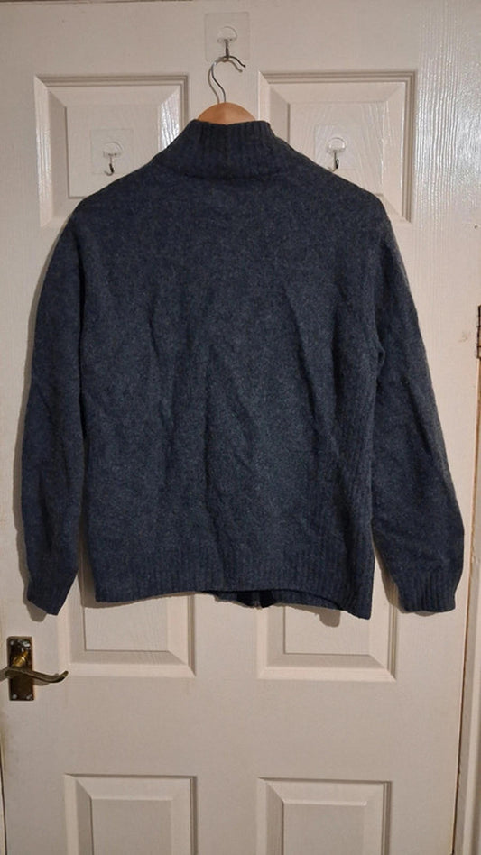 Grey wool cardigan size L