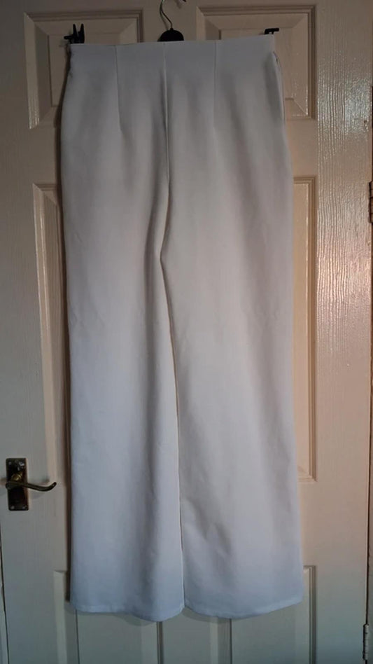 White trousers UK8