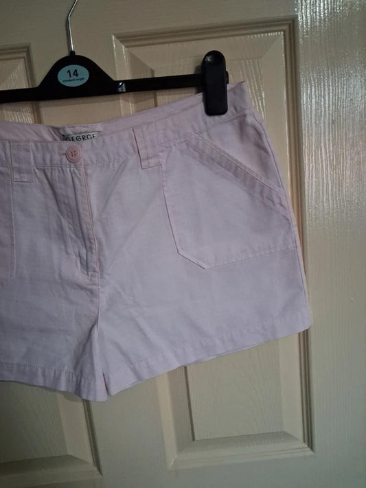 Pale pink shorts UK14