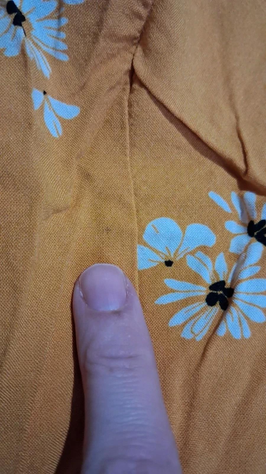 Floral mustard blouse UK10
