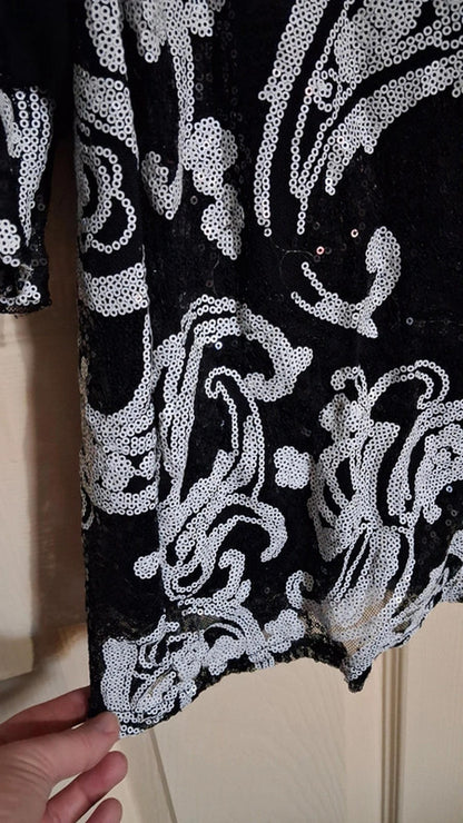 Sparkly black dress UK18