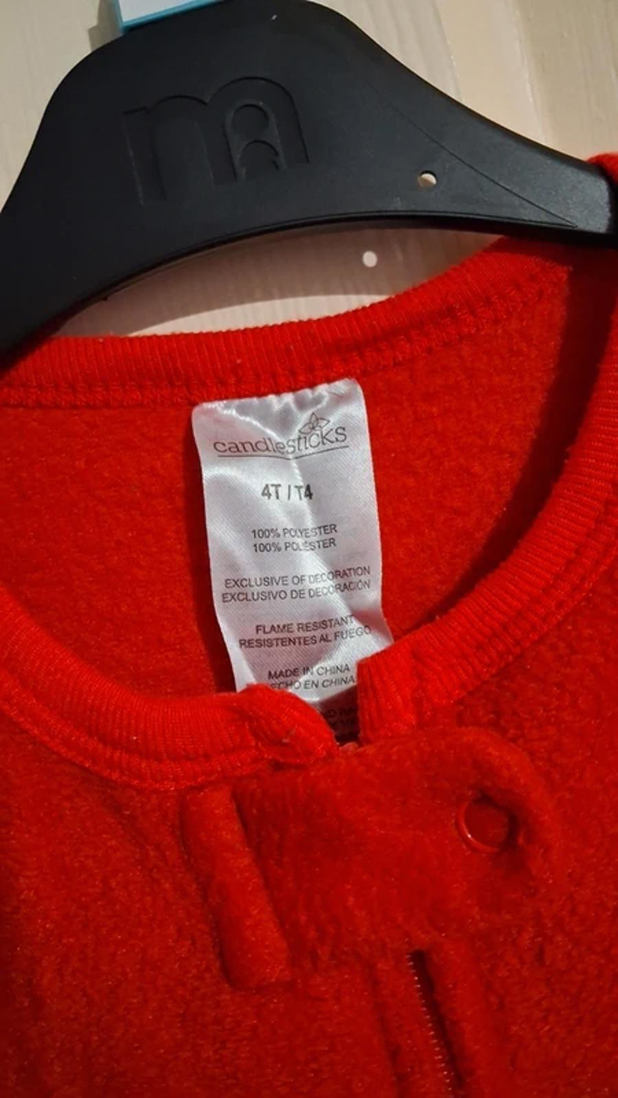 Red onesie size 4T
