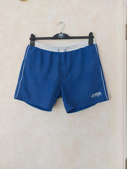 Blue swim shorts