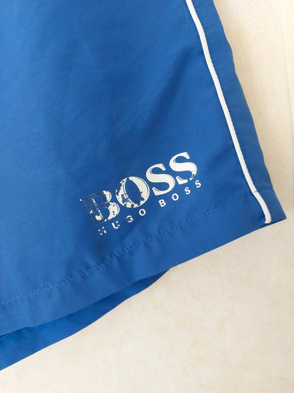 Blue swim shorts