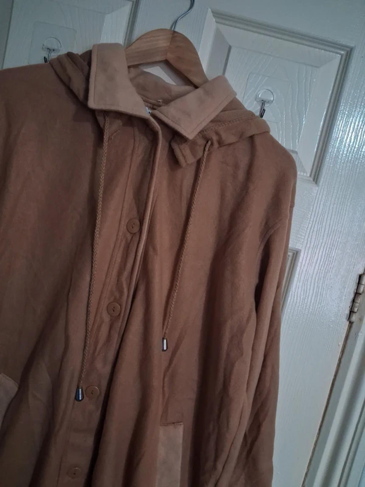 Brown fleece jacket size L