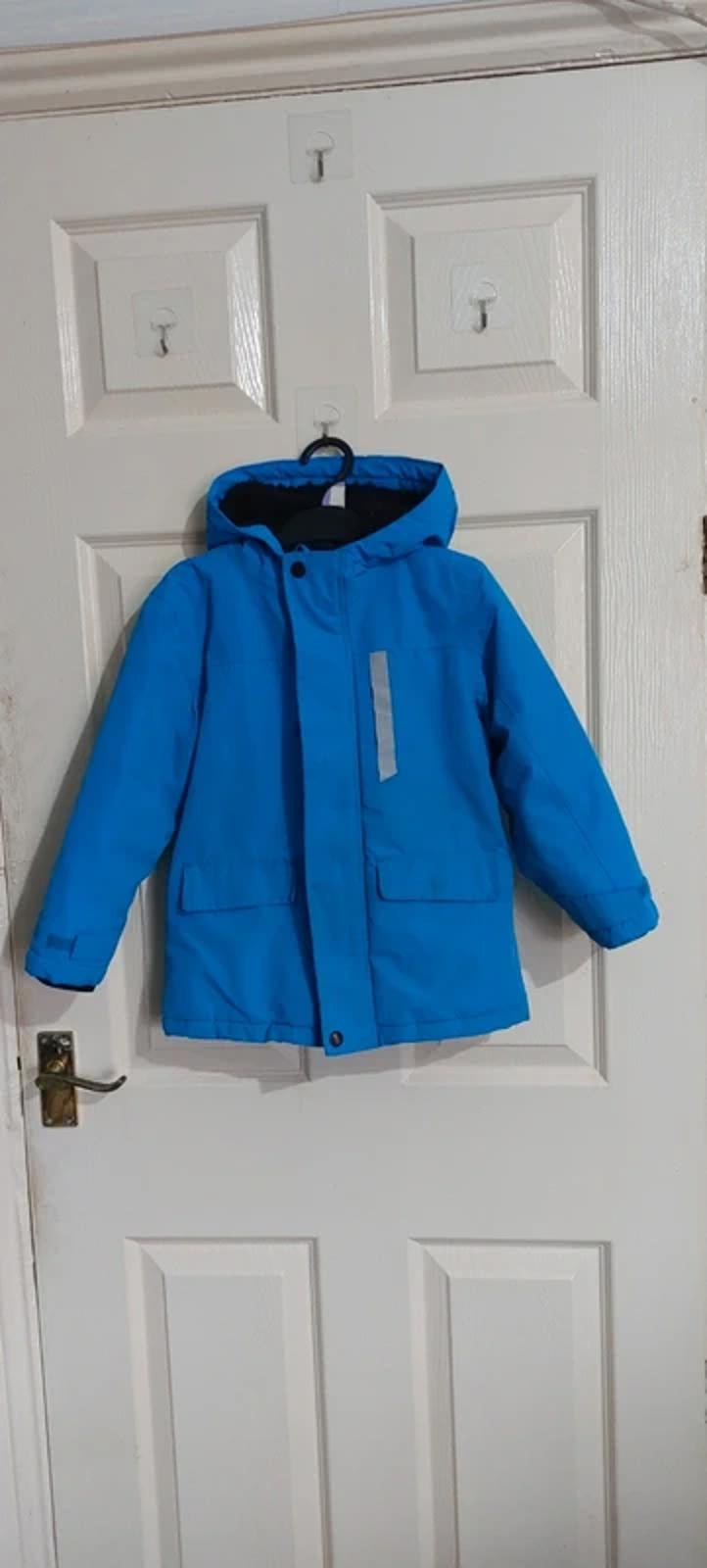 Blue winter coat