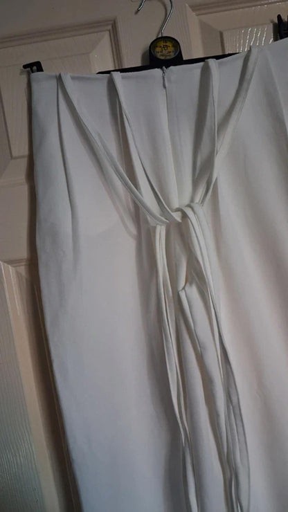 White trousers UK8