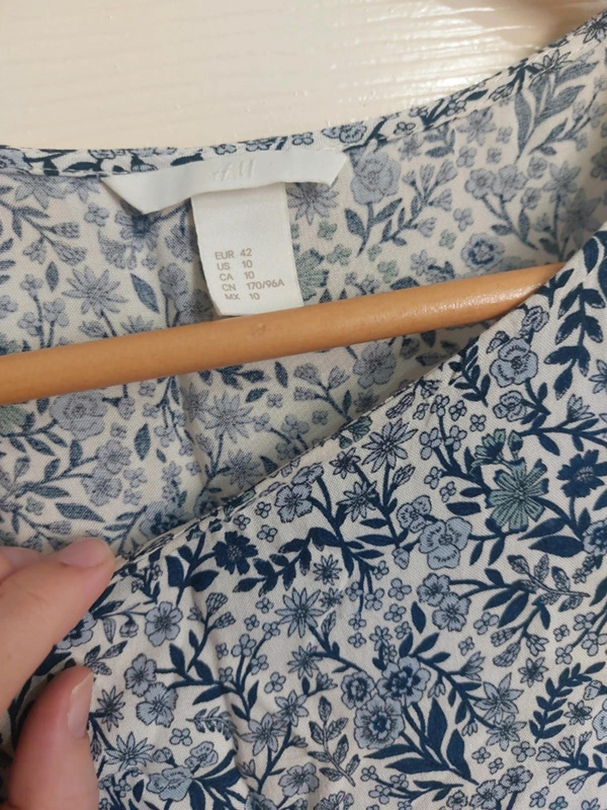 Navy floral dress