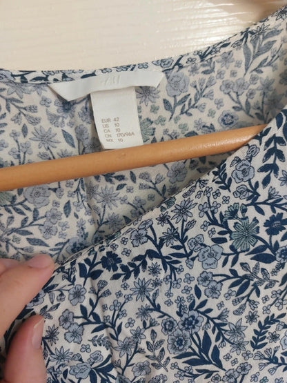 Navy floral dress
