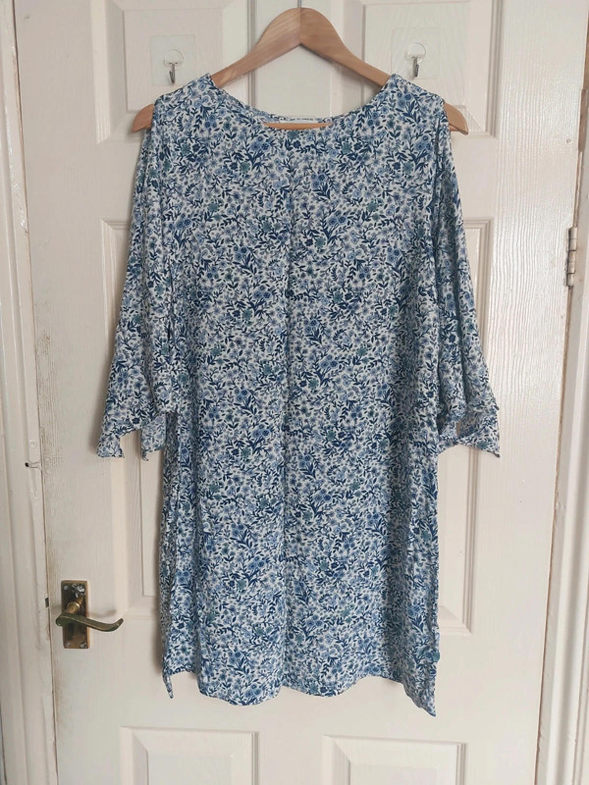 Navy floral dress