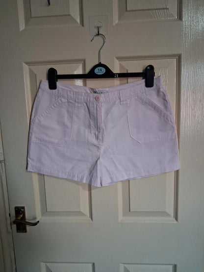 Pale pink shorts UK14