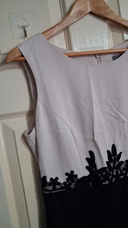 Monochrome dress UK12