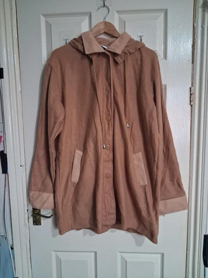 Brown fleece jacket size L