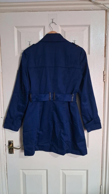Navy trench coat UK10