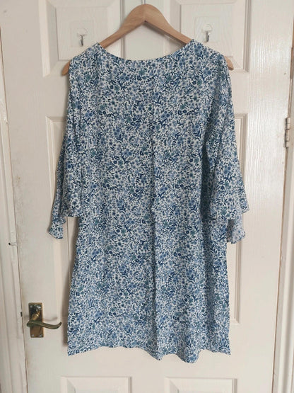 Navy floral dress