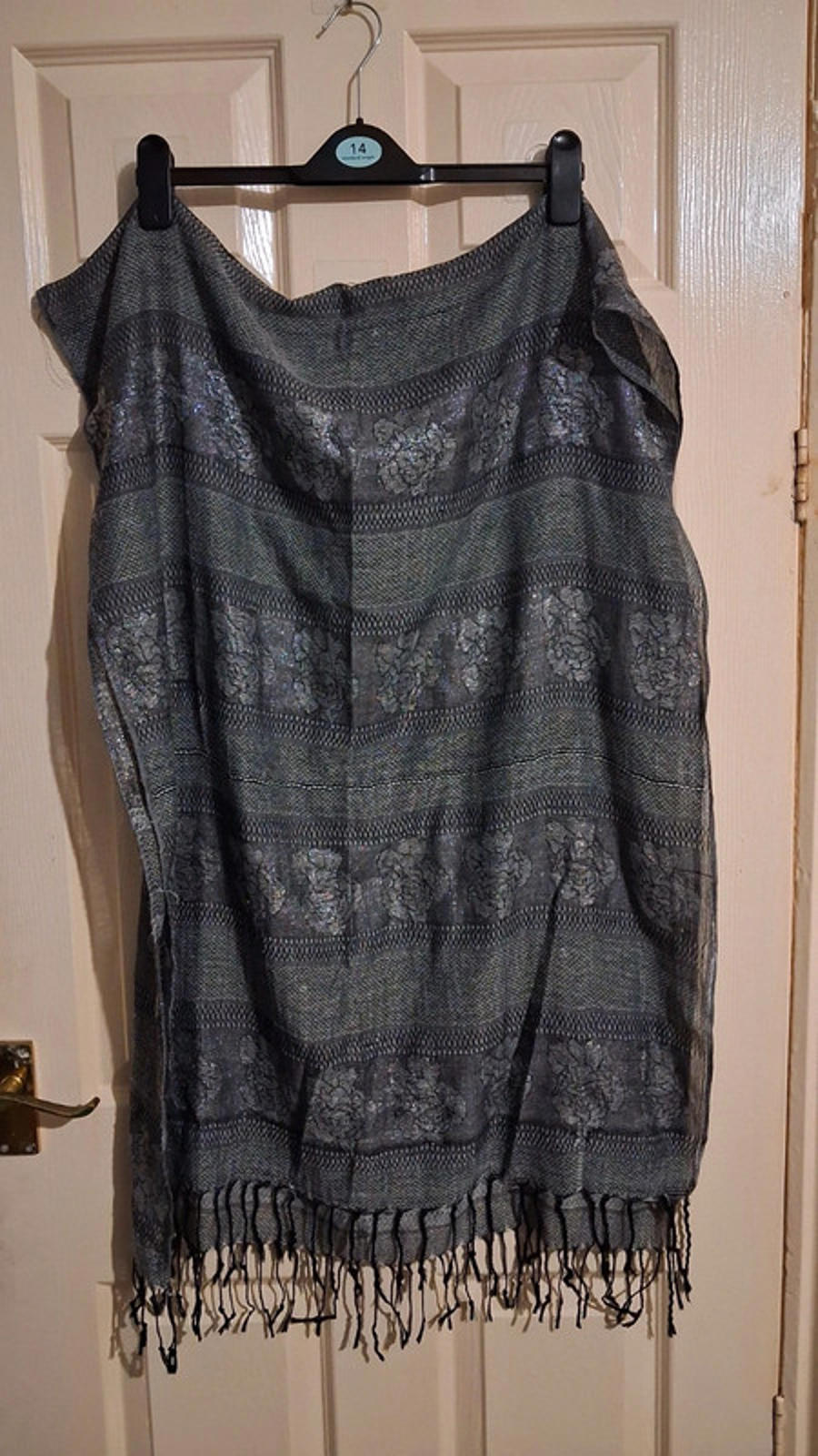 Sparkly black scarf