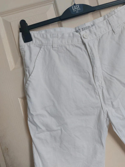 White cotton shorts