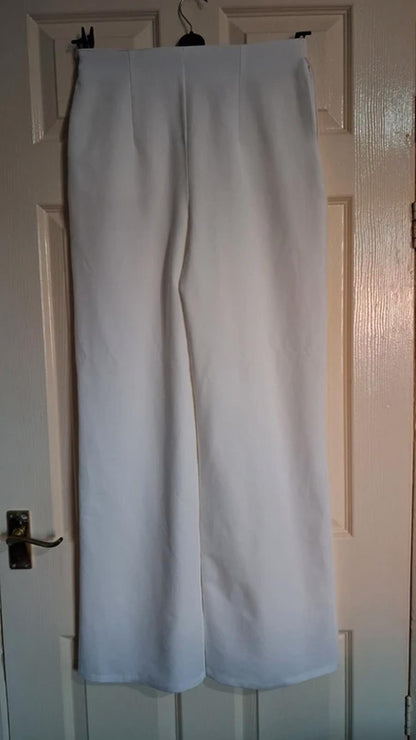 White trousers UK8
