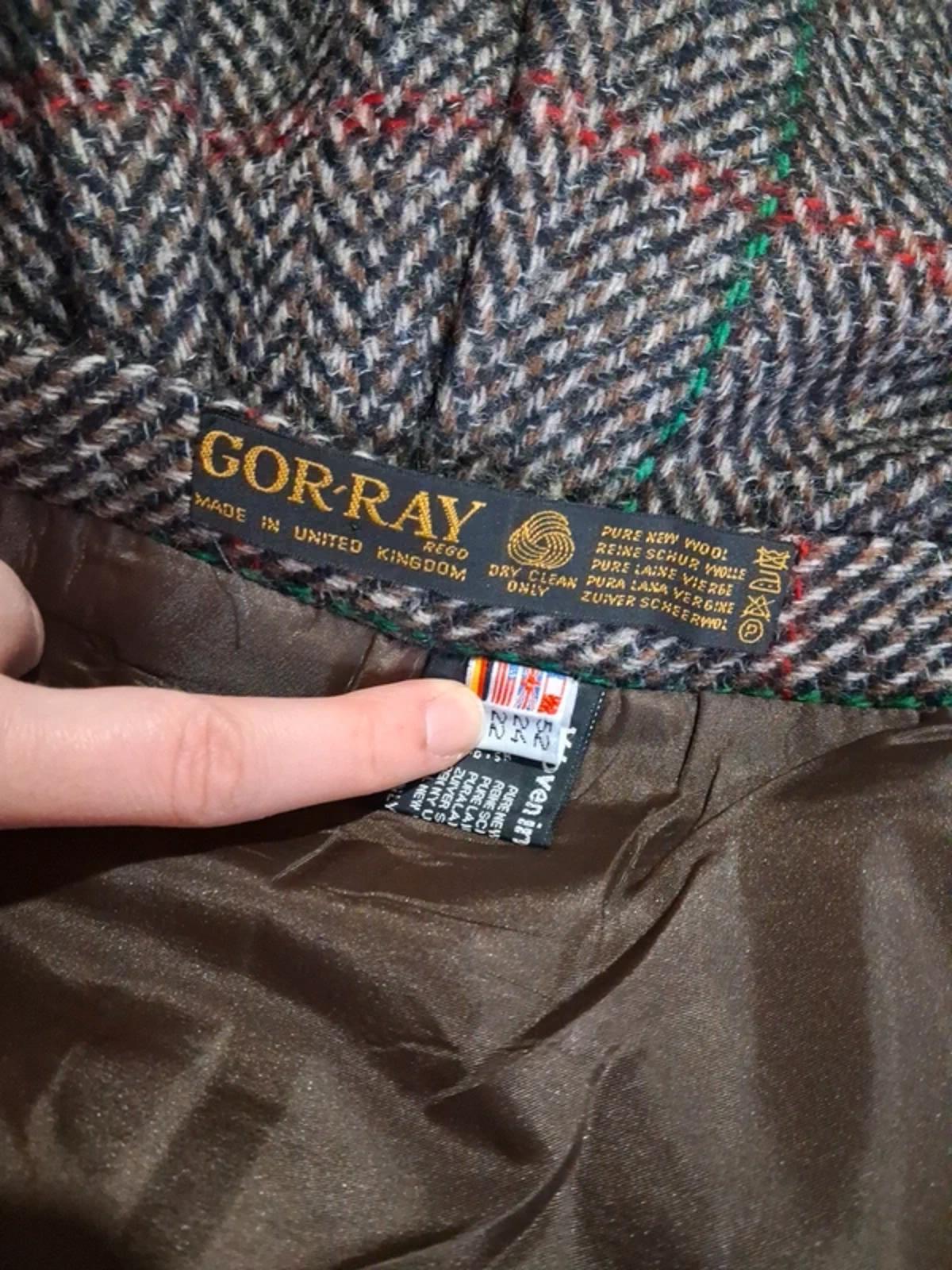 Brown wool skirt UK24