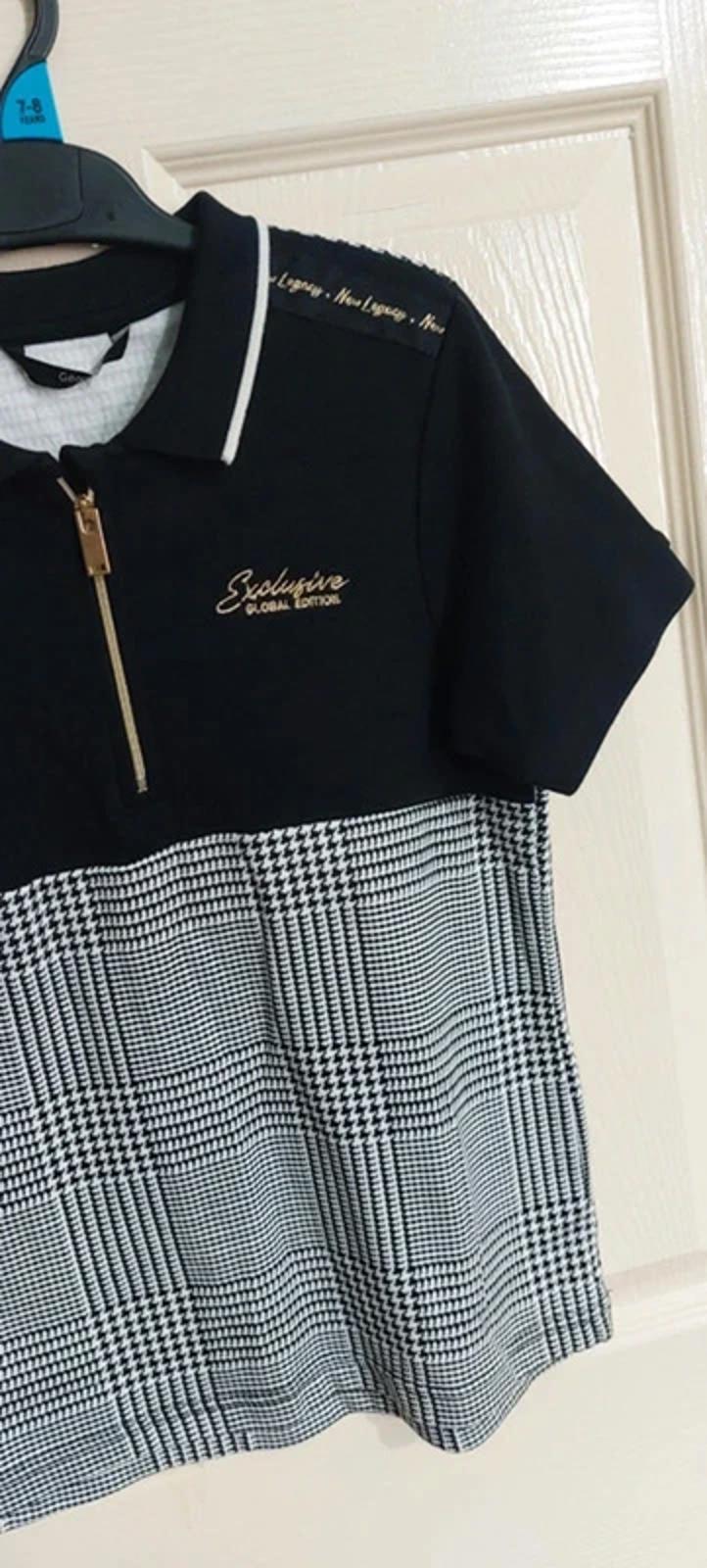Monochrome polo shirt