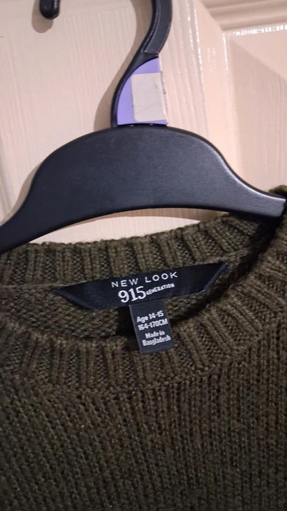 Dark green jumper age 14-15