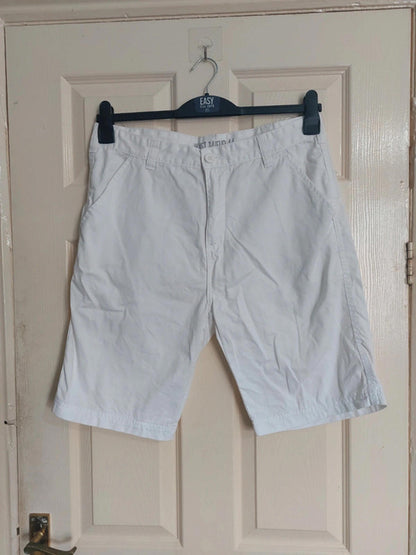 White cotton shorts