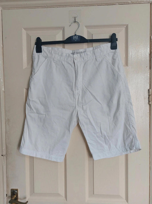 White cotton shorts