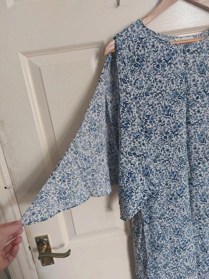 Navy floral dress