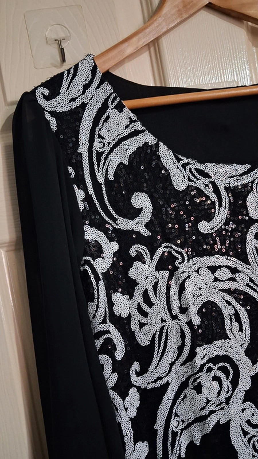 Sparkly black dress UK18