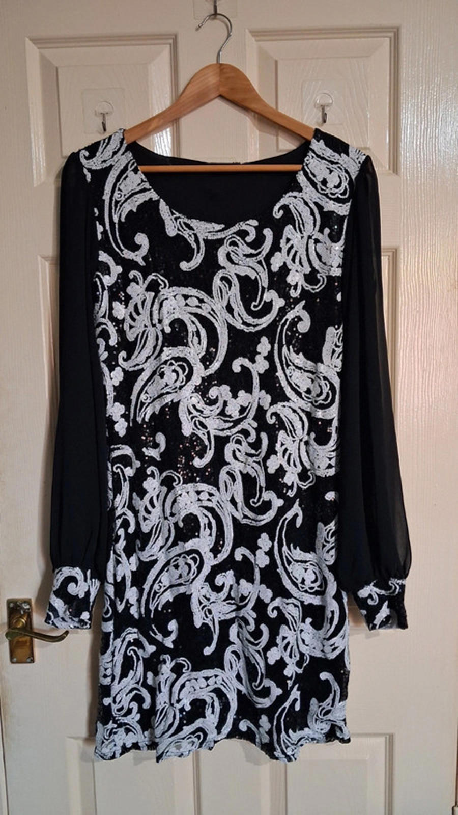 Sparkly black dress UK18