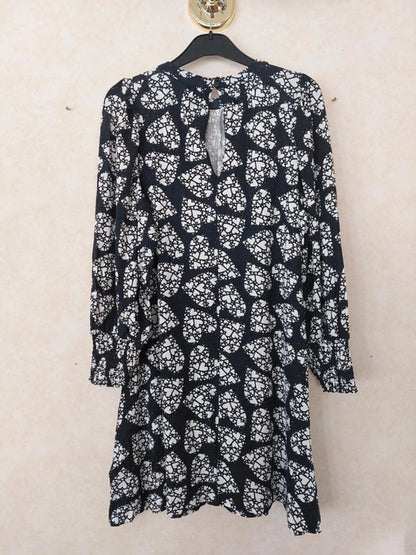 Monochrome hearts dress UK10