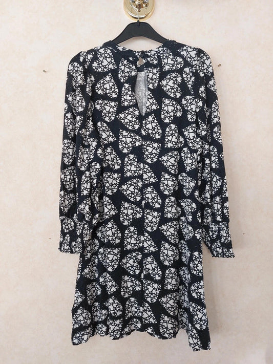 Monochrome hearts dress UK10
