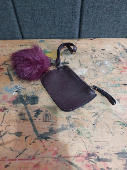 Purple wrist purse