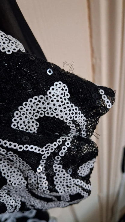 Sparkly black dress UK18