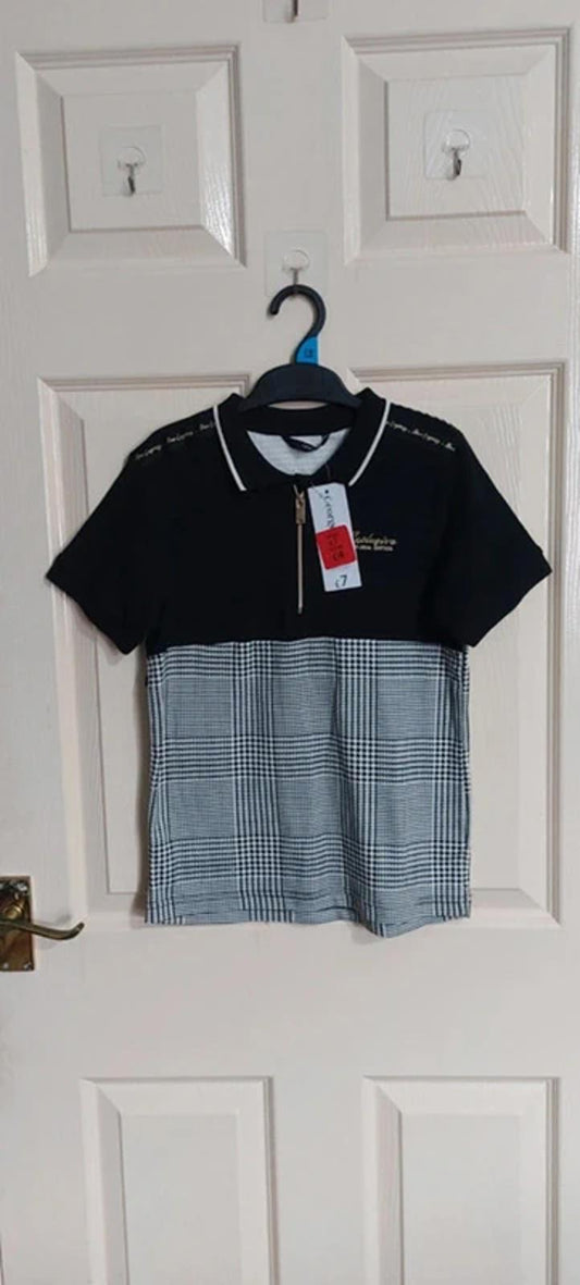 Monochrome polo shirt