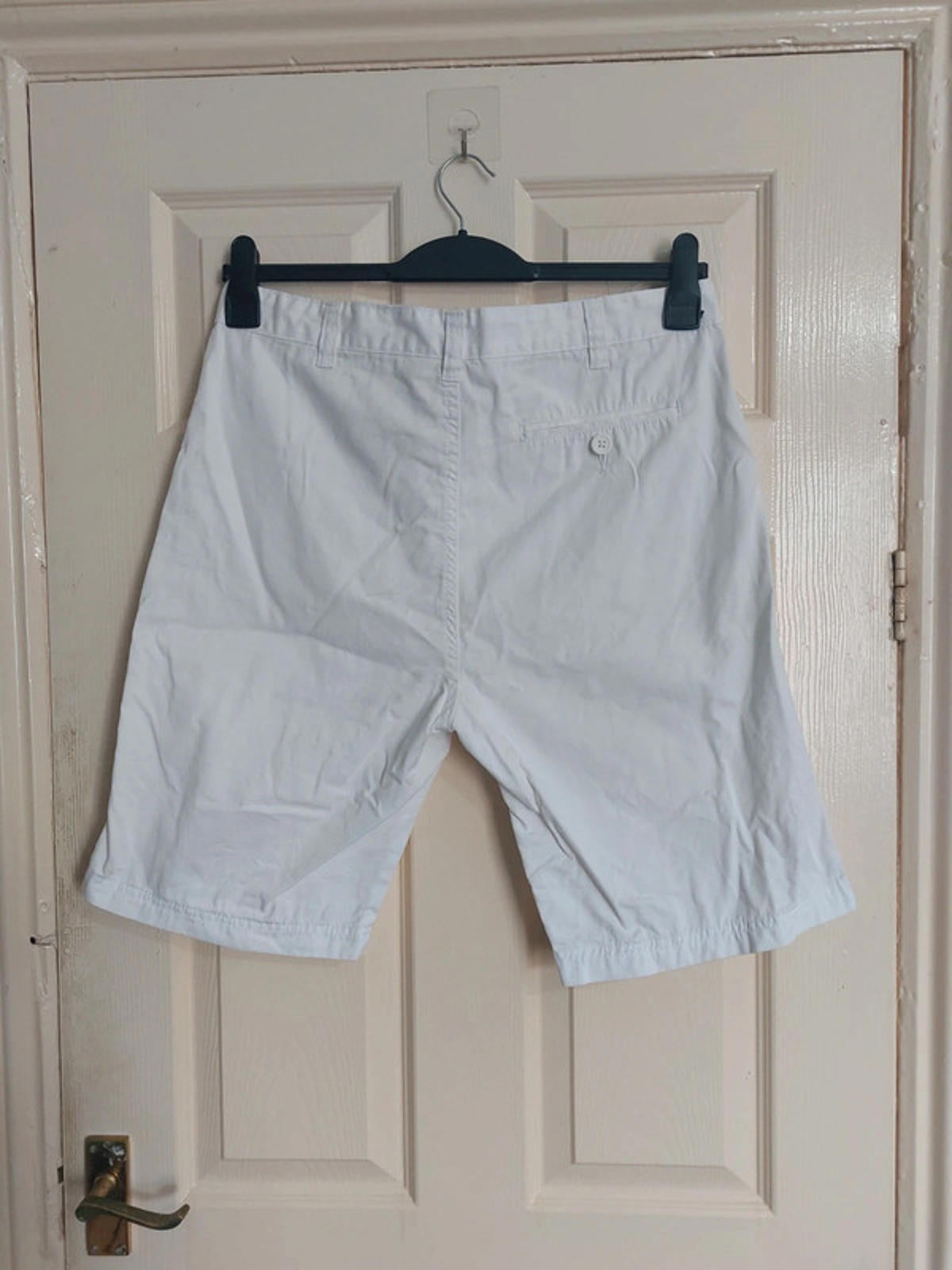White cotton shorts
