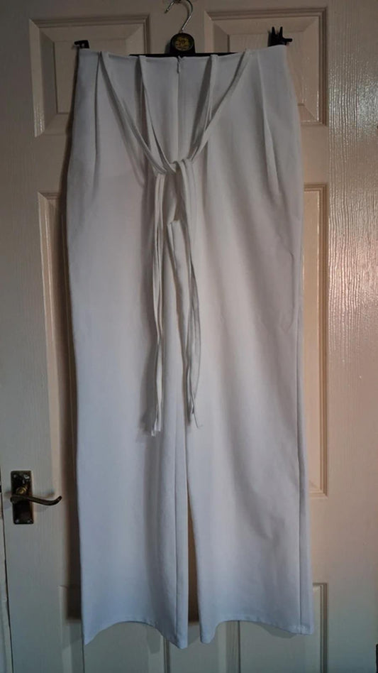 White trousers UK8