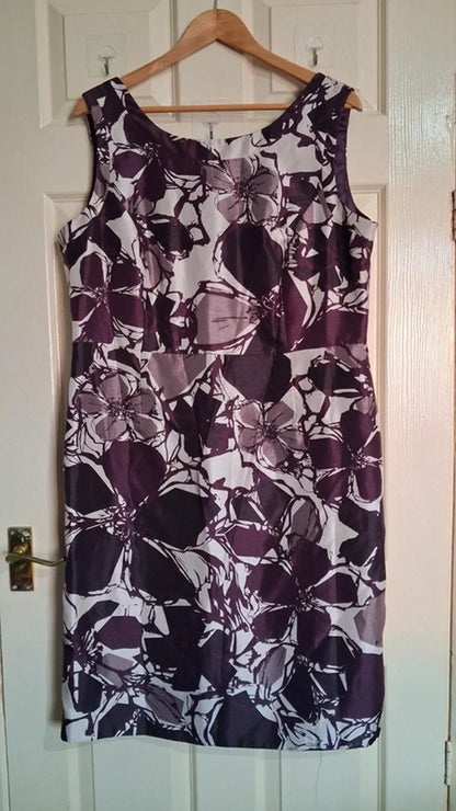 Floral purple dress UK16?