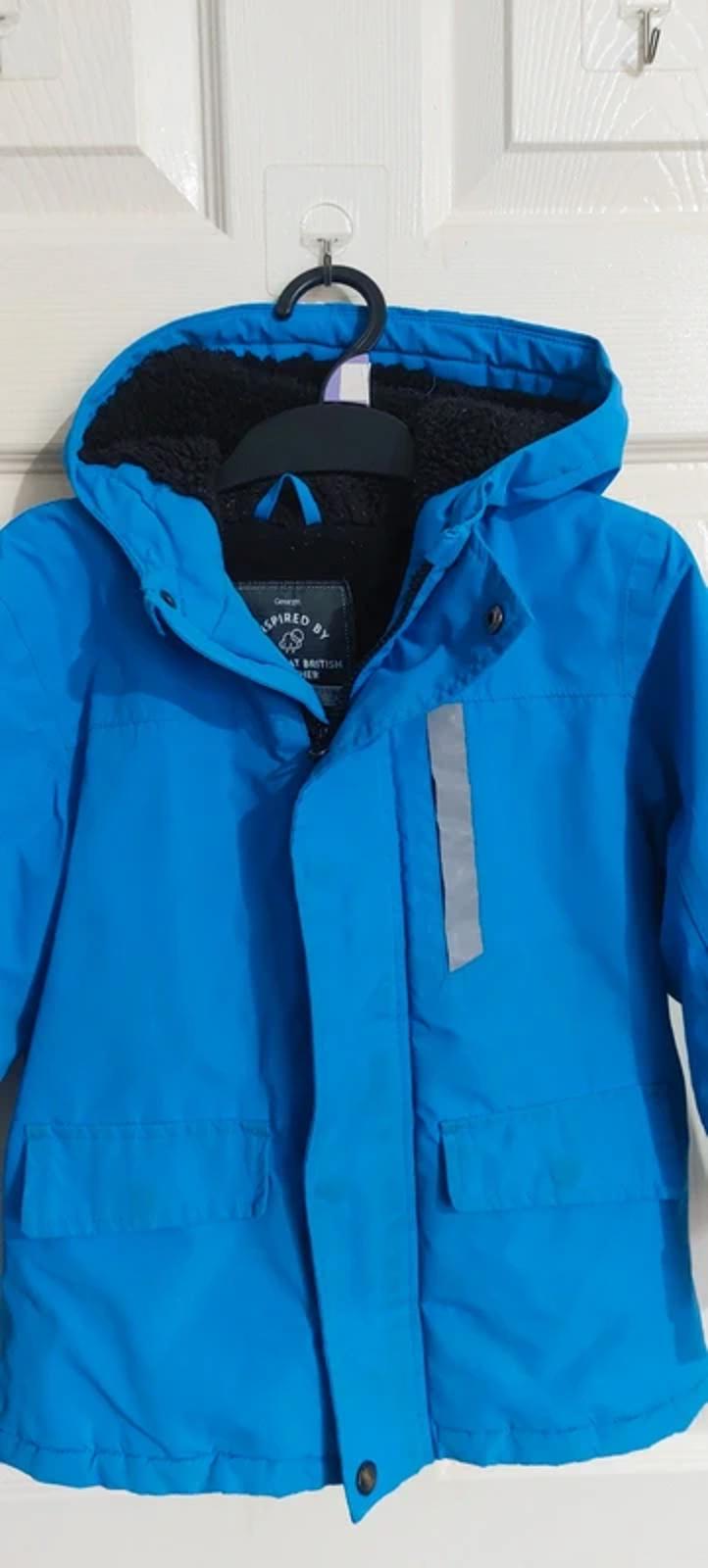 Blue winter coat